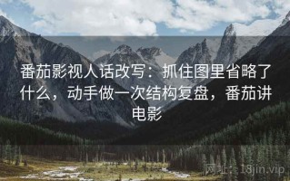番茄影视人话改写：抓住图里省略了什么，动手做一次结构复盘，番茄讲电影